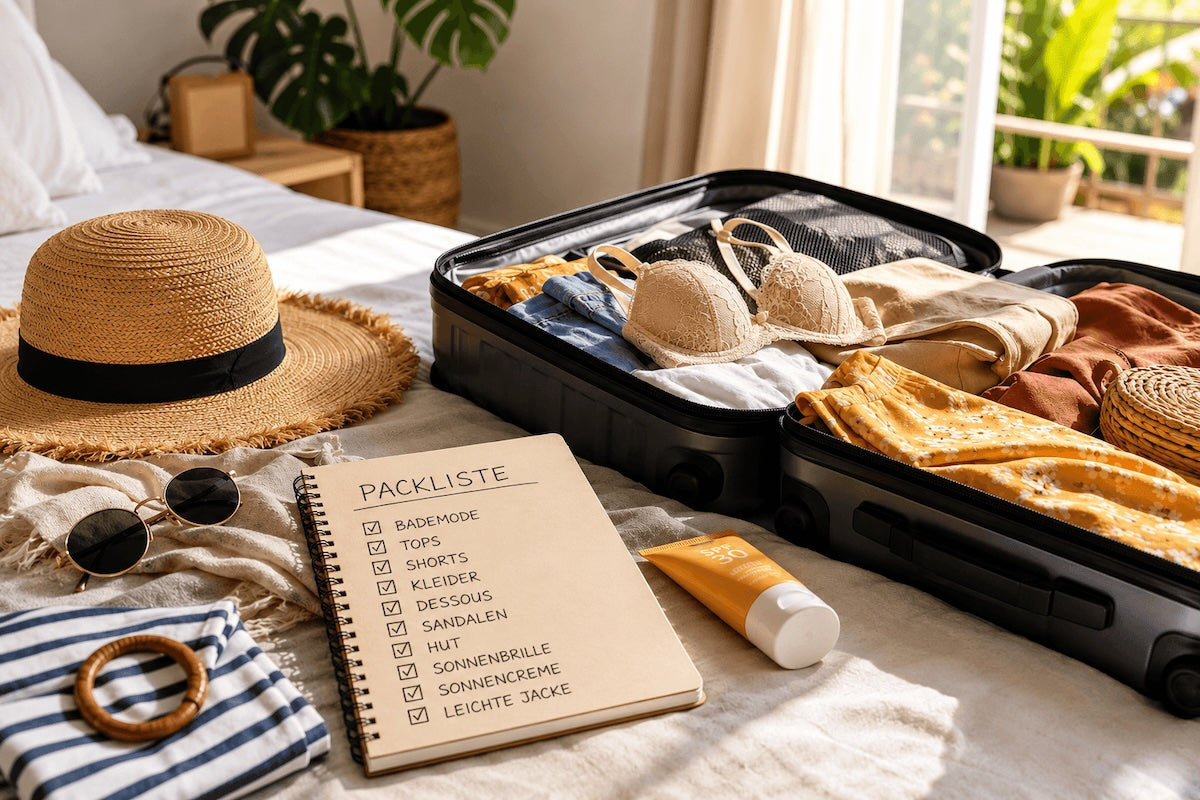 Packliste für den Sonnenurlaub: die Kleider-Checkliste