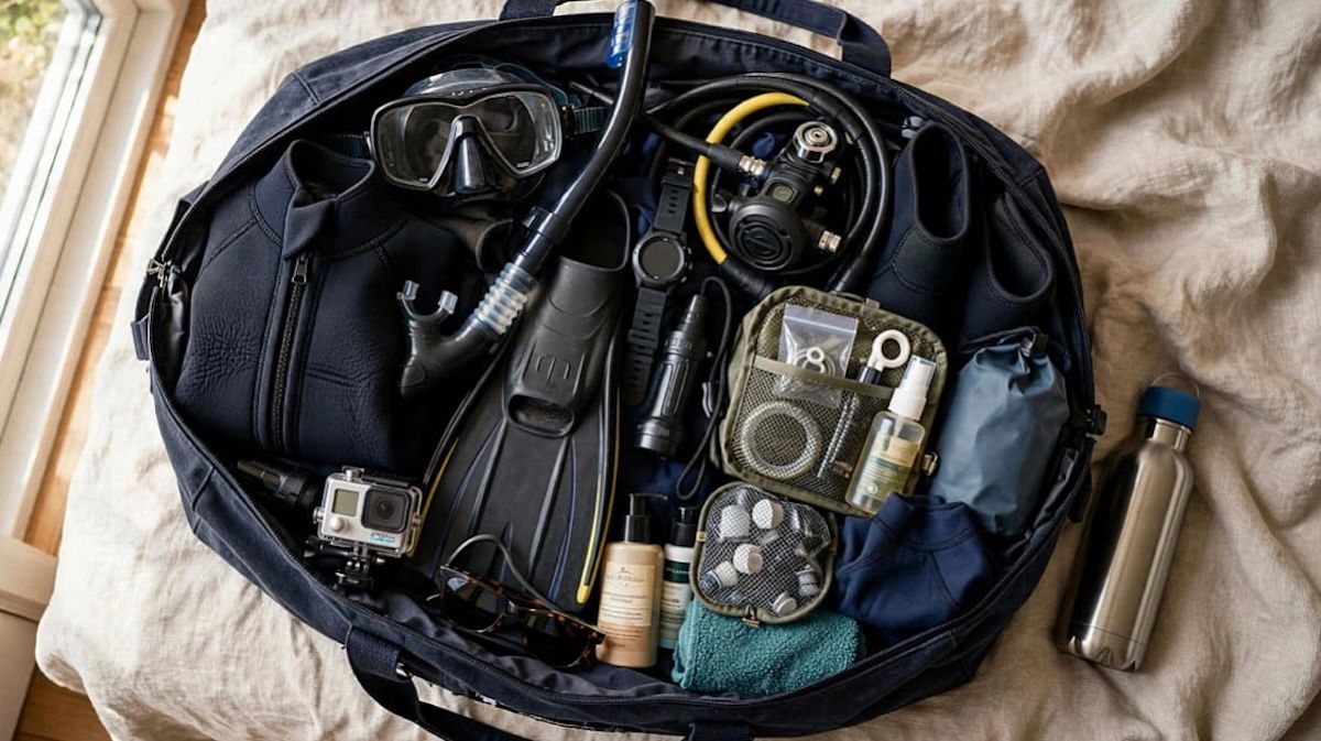 Tauchen im Urlaub: Welche Ausrüstung gehört ins Gepäck?