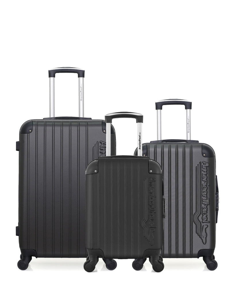 3er-Pack: Mittelgroßer Koffer, Handgepäck und Handgepäck XXS BUDAPEST