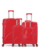 OBAGO – 4er-Pack – Großer Koffer, mittelgroßer Koffer, Handgepäck und Handgepäck XS LYRA