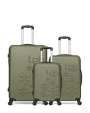 LPB LUGGAGE - 3er-Pack – Großer Koffer, mittelgroßer Koffer und Handgepäck ELEONOR