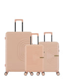 3er-Pack Hartschalenkoffer: Großer Koffer und Handgepäck XS CELIA