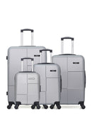 BLUESTAR – 4er-Pack – Großer Koffer, mittelgroßer Koffer, Handgepäck und Handgepäck XXS MIAMI