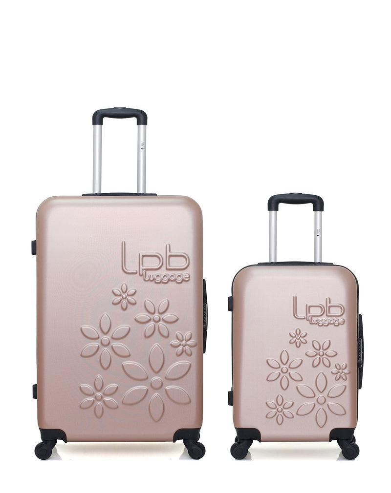 LPB LUGGAGE - 2er-Pack – Großer Koffer und Handgepäck ELEONOR