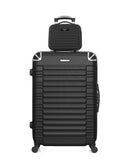 BLUESTAR: 2er-Pack  -  Großer Koffer und Kosmetikkoffer LIMA