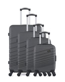 WAVE PARIS - 4er-Set: Hartschalenkoffer TIGRE-M