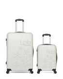 LPB LUGGAGE - 2er-Pack – Großer Koffer und Handgepäck ELEONOR