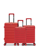 3er-Pack Hartschalenkoffer: Mittelgroßer Koffer, Handgepäck und Handgepäck XS LUGANO