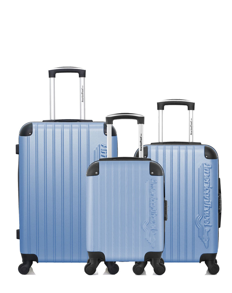 3er-Pack: Mittelgroßer Koffer, Handgepäck und Handgepäck XXS BUDAPEST