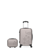 LPB LUGGAGE - 2er-Pack- Handgepäck und Kosmetikkoffer ELEONOR