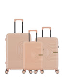 3er-Pack Hartschalenkoffer: Mittelgroßer Koffer, Handgepäck und Handgepäck XS CELIA