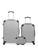 LPB LUGGAGE HAMBOURG - 3-teiliges Gepäckset aus ABS (mittleres Format, Handgepäck S und Beautycase)