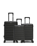 3er-Pack Hartschalenkoffer: Mittelgroßer Koffer, Handgepäck und Handgepäck XS LUGANO
