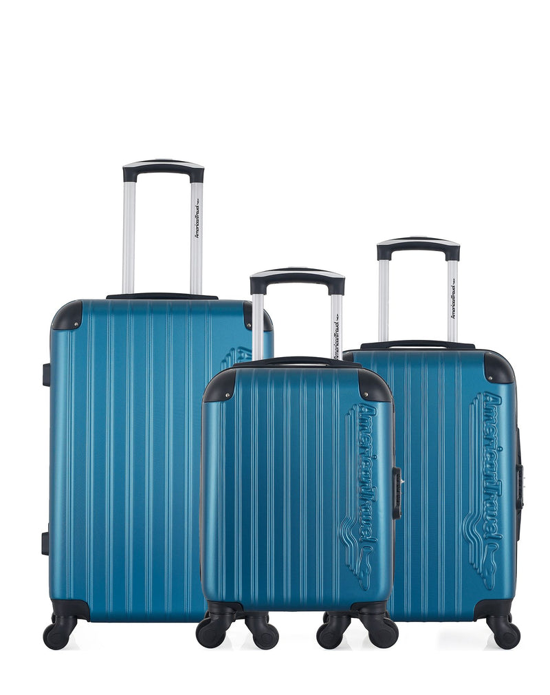 3er-Pack: Mittelgroßer Koffer, Handgepäck und Handgepäck XXS BUDAPEST