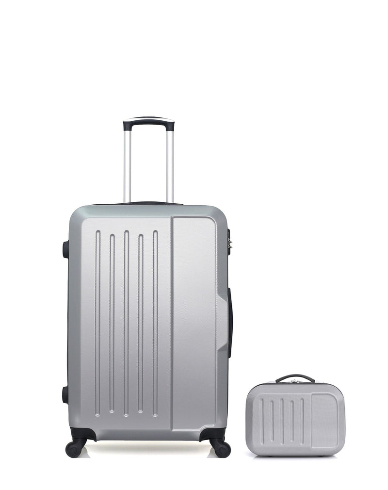 HERO – 2er-Pack – Großer Koffer und Kosmetikkoffer VESUVIO