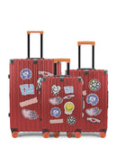 3er-Pack Hartschalenkoffer: Großer Koffer, mittelgroßer Koffer und Handgepäck LUGERS