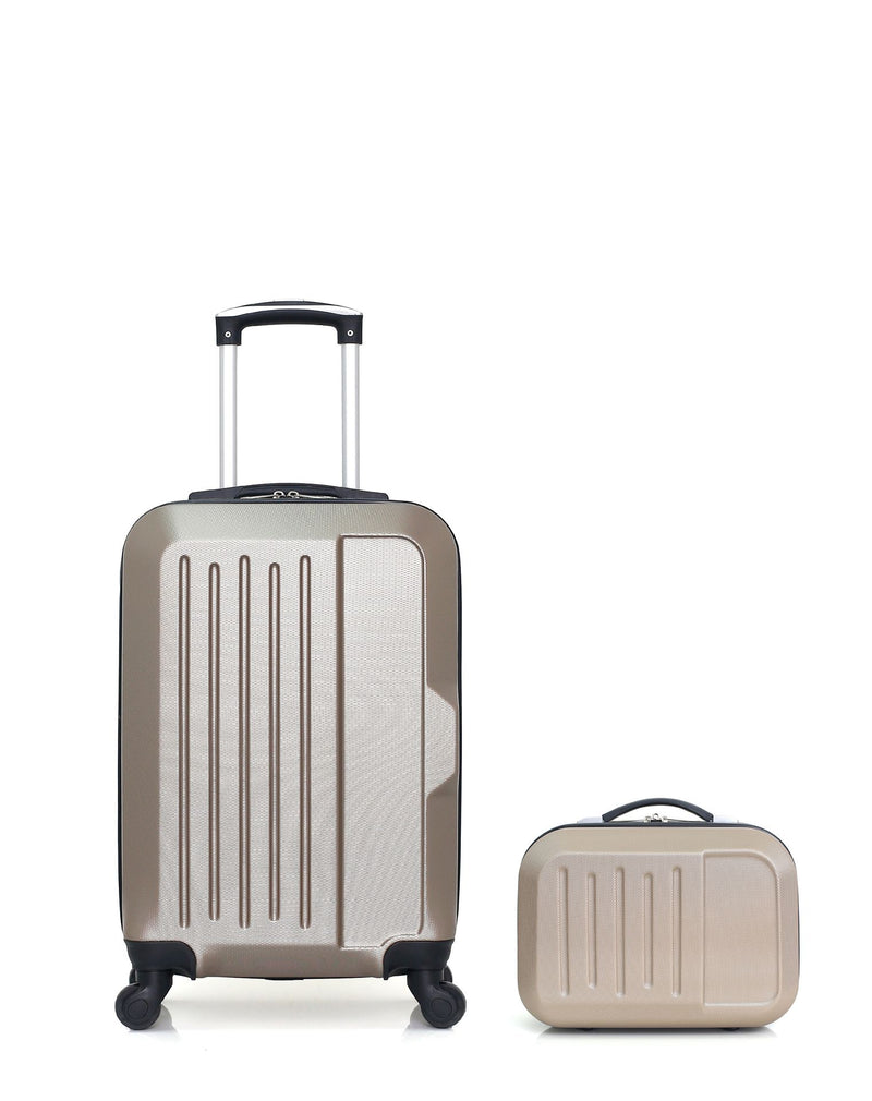 HERO – 2er-Pack – Handgepäck und Kosmetikkoffer VESUVIO