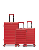 3er-Pack Hartschalenkoffer: Großer Koffer, Handgepäck und Handgepäck XS LUGANO