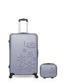 LPB LUGGAGE - 2er-Pack - Großer Koffer und Kosmetikkoffer ELEONOR