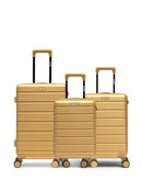 3er-Pack Hartschalenkoffer: Mittelgroßer Koffer, Handgepäck und Handgepäck XS LUGANO