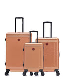 3er-Pack Hartschalenkoffer: Großer Koffer, mittelgroßer Koffer und Handgepäck GSTAAD