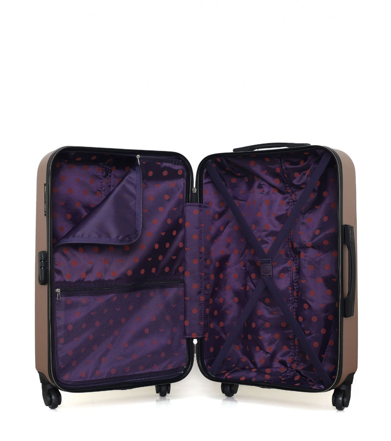 LPB LUGGAGE – 2er-Pack – Mittelgroßer Koffer und Handgepäck AGATA