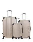 LPB LUGGAGE HAMBOURG - 3-teiliges Gepäckset aus ABS (großes Format, mittleres Format und Handgepäck S)