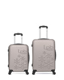 LPB LUGGAGE - 2er-Pack – Mittelgroßer Koffer und Handgepäck ELEONOR