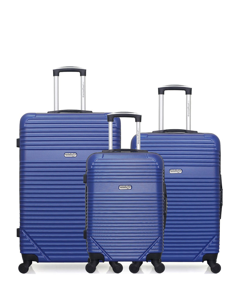 3er-Pack - Großer, mittelgroßer und Handgepäck-Koffer MEMPHIS