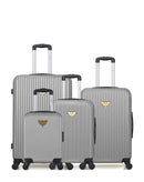 LPB LUGGAGE AGATA - 4-teiliges Gepäckset aus ABS (großes Format, mittleres Format, Handgepäck S und Handgepäck XXS)