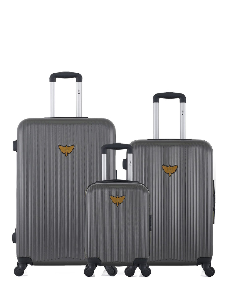 LPB LUGGAGE – 3er-Pack – Großer Koffer, mittelgroßer Koffer und Handgepäck XXX AGATA