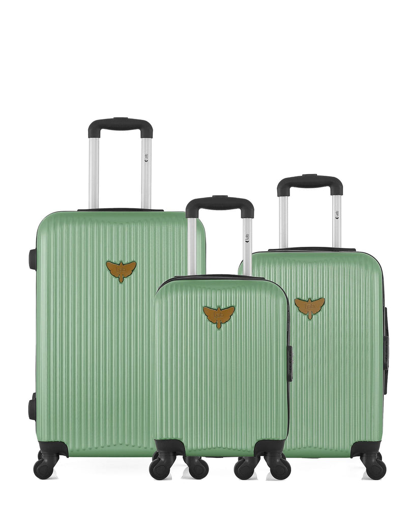 LPB LUGGAGE - 3er-Pack: Mittelgroßer Koffer, Handgepäck und Handgepäck XXS AGATA
