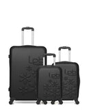3er-Pack Hartschalenkoffer: Großer Koffer, Handgepäck und Handgepäck XXS ELEONOR