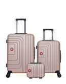 SWISS KOPPER – 3er-Pack – Mittelgroßer Koffer, Handgepäck und Kosmetikkoffer RUTI