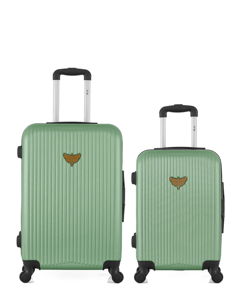 LPB LUGGAGE – 2er-Pack – Mittelgroßer Koffer und Handgepäck AGATA