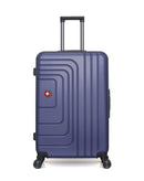 SWISS KOPPER – 4er-Pack – Großer Koffer, mittelgroßer Koffer, Handgepäck XXS und Kosmetikkoffer RUTI