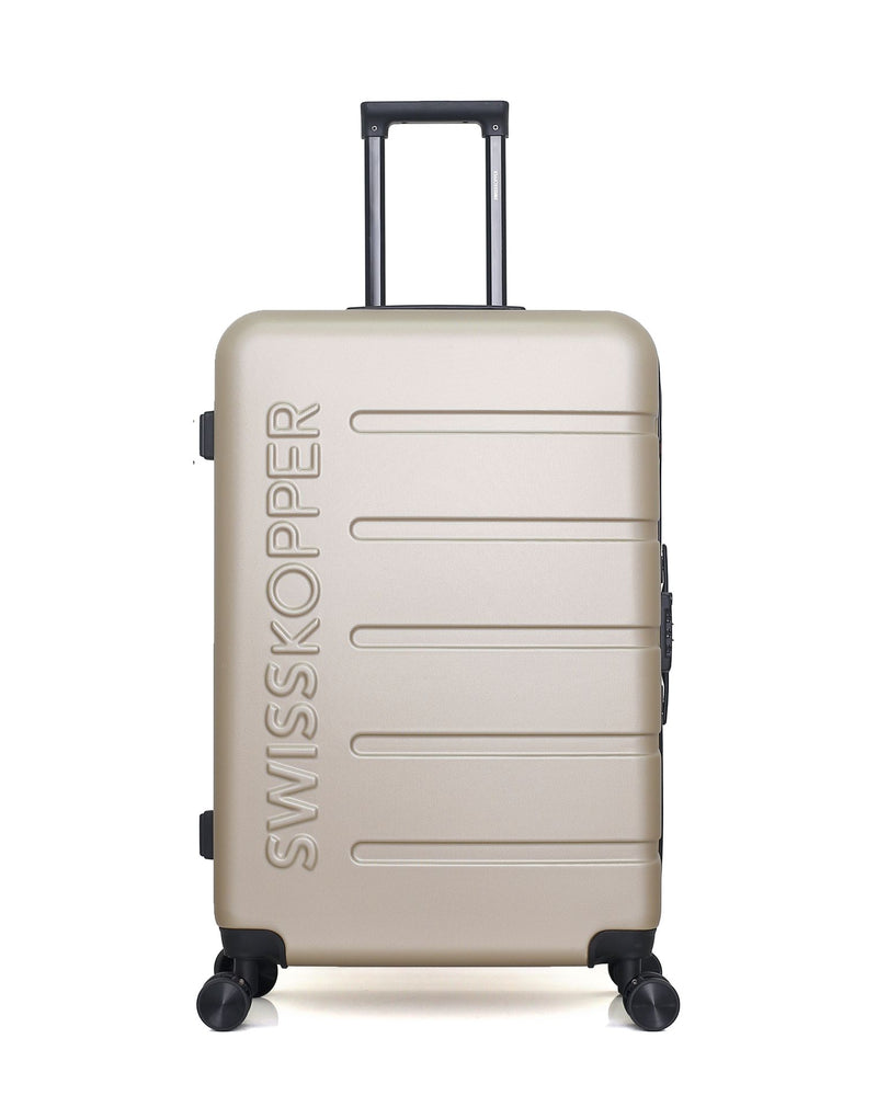 SWISS KOPPER – 4er-Pack – Großer Koffer, mittelgroßer Koffer, Handgepäck XXS und Kosmetikkoffer AIGLE