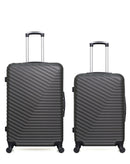 WAVE PARIS - 2er-Pack: Großer Koffer und mittelgroßer Koffer LENA