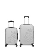 LPB LUGGAGE - 2er-Pack – Mittelgroßer Koffer und Handgepäck ELEONOR