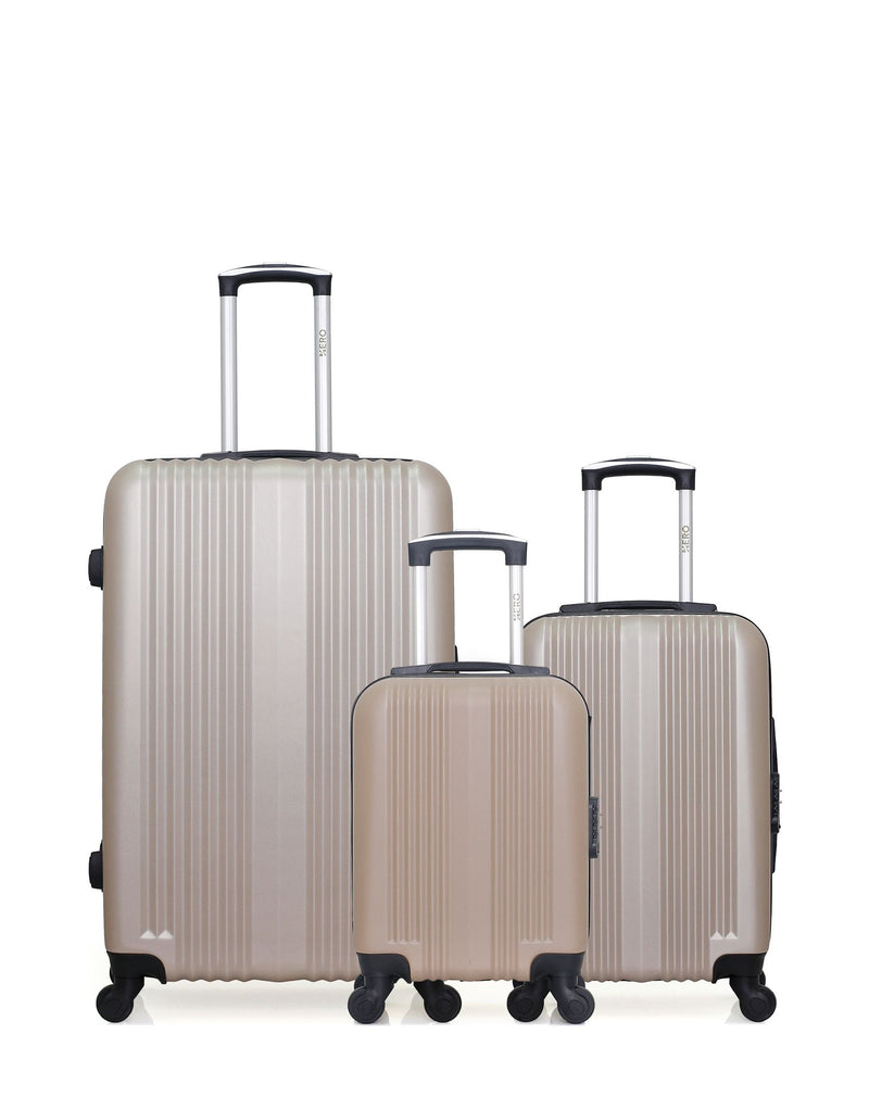 HERO - 3er-Pack – Großer Koffer, Handgepäck und Handgepäck XXS LIPARI