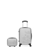 LPB LUGGAGE - 2er-Pack- Handgepäck und Kosmetikkoffer ELEONOR