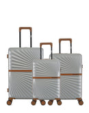 3er-Pack Hartschalenkoffer: Mittelgroßer Koffer, Handgepäck und Handgepäck XS OAKLAND