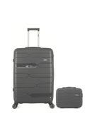 OBAGO – 2er-Pack – Großer Koffer und großer Kosmetikkoffer PEGASE