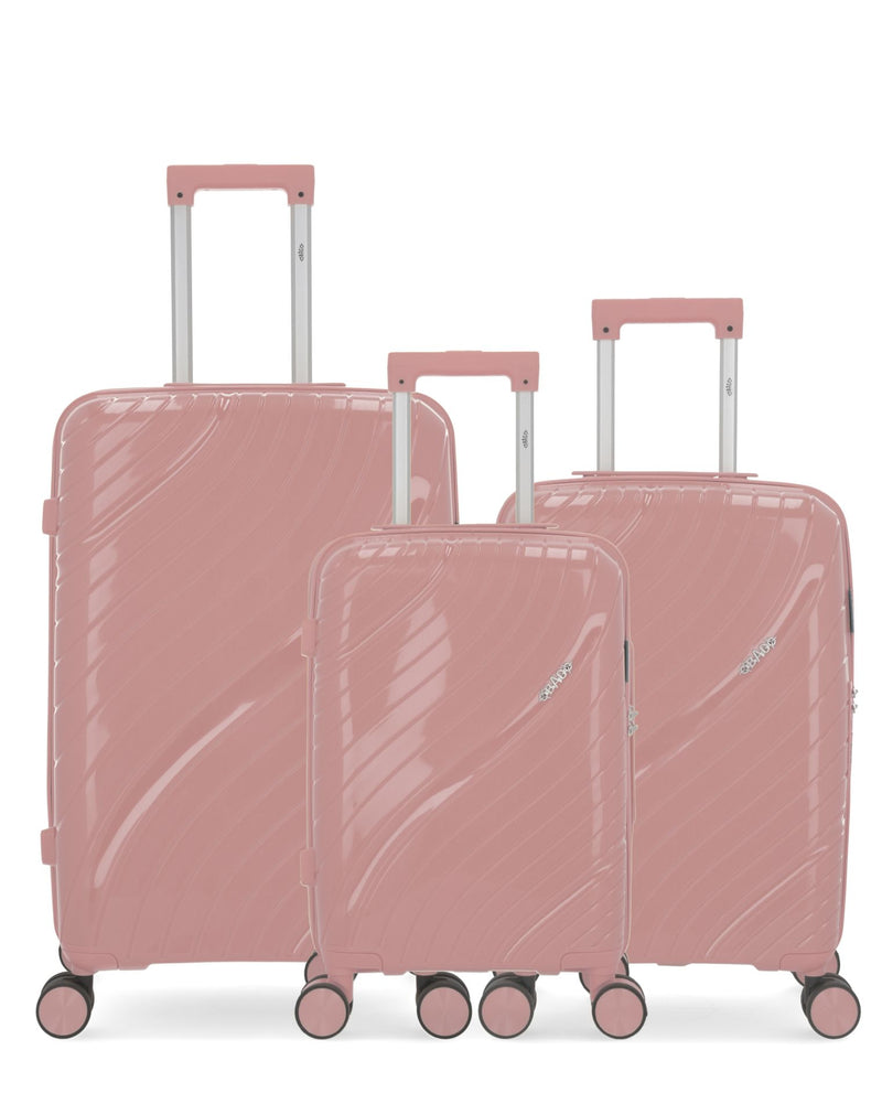 OBAGO – 3er-Pack – Mittelgroßer Koffer, Handgepäck und Handgepäck XS LYRA