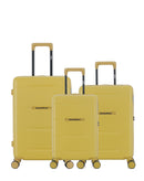 3er-Pack Hartschalenkoffer: Mittelgroßer Koffer, Handgepäck und Handgepäck XS CLEVELAND