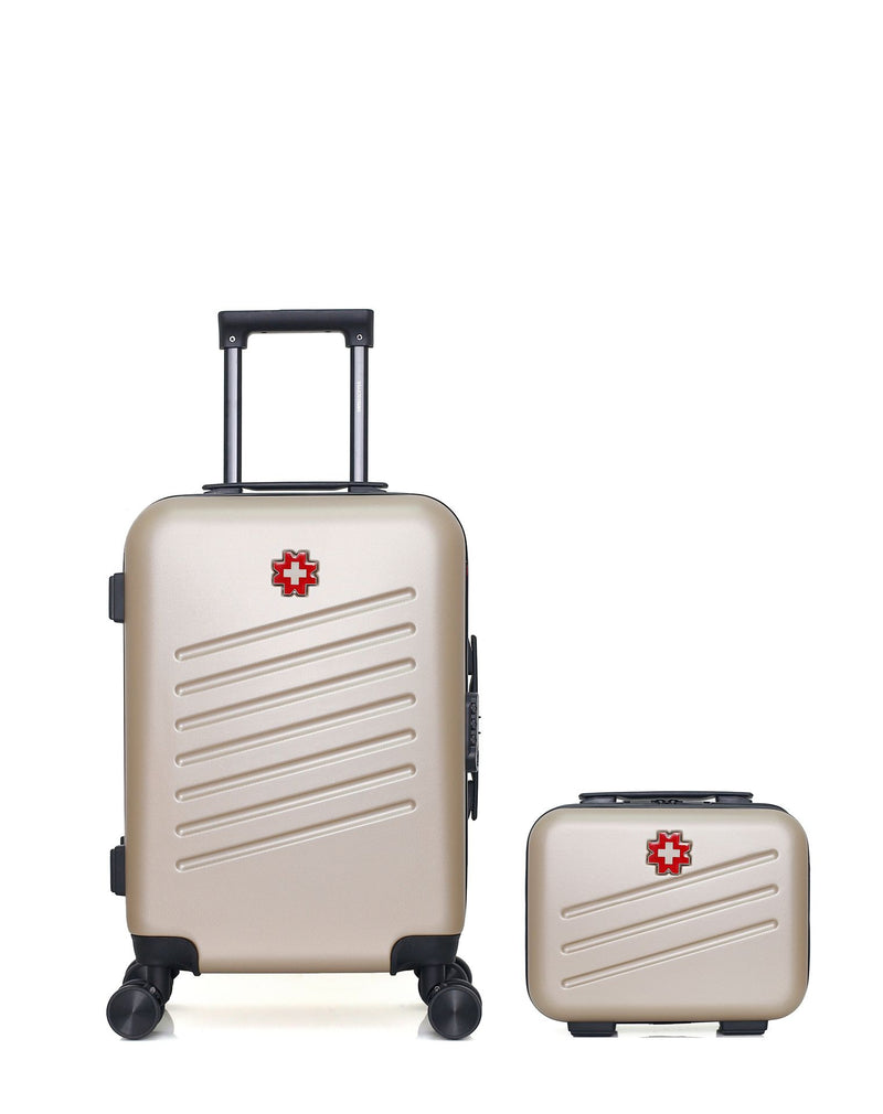 SWISS KOPPER – 2er-Pack – Handgepäck und Kosmetikkoffer ZURICH