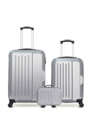 HERO - 3er-Pack – Mittelgroßer Koffer, Handgepäck und Kosmetikkoffer VESUVIO