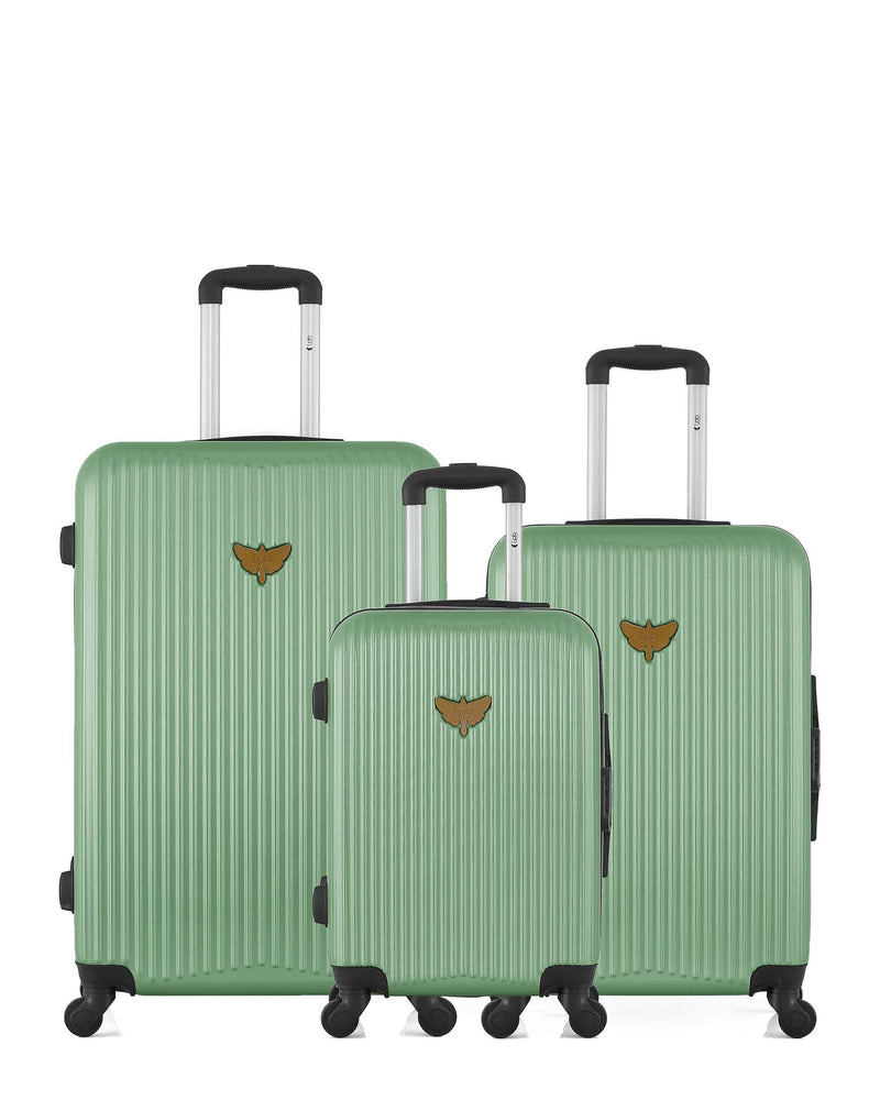 LPB LUGGAGE – 3er-Pack – Großer Koffer, mittelgroßer Koffer und Handgepäck AGATA