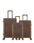 3er-Pack Hartschalenkoffer: Mittelgroßer Koffer, Handgepäck und Handgepäck XS OAKLAND