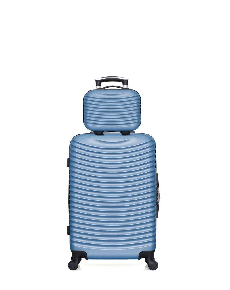 HERO – 2er-Pack: Mittelgroßer Koffer und Kosmetikoffer ETNA